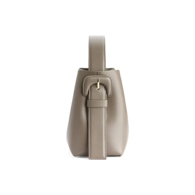 ARKET Cow Leather Shoulder Bag Crossbody Bag Handbag Medium Size Women's Beige-2