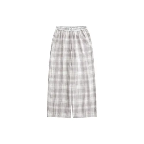 Hollister Pajama Pants Women's Light Taupe Plaid