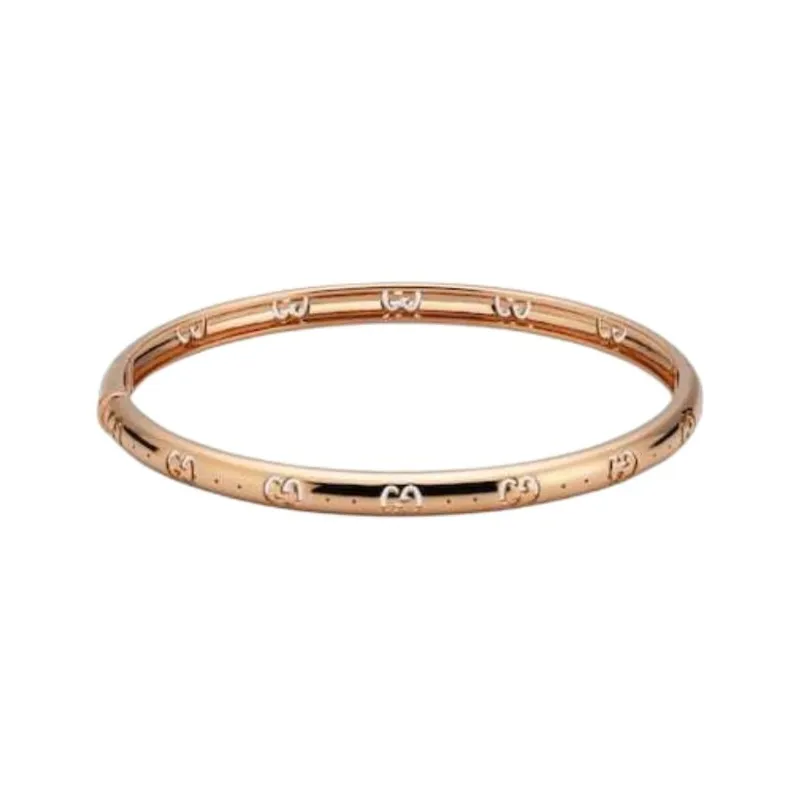 GUCCI 18K Rose Gold Bangles Women's Rose-1