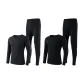 2 Clothing Sets[Dark Gray+Black]