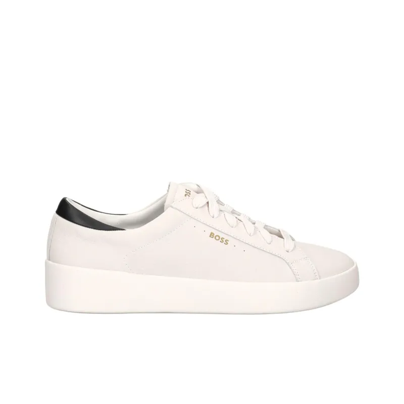 HUGO BOSS Belwar Low Top Round Tip Lace Up Men's White-1