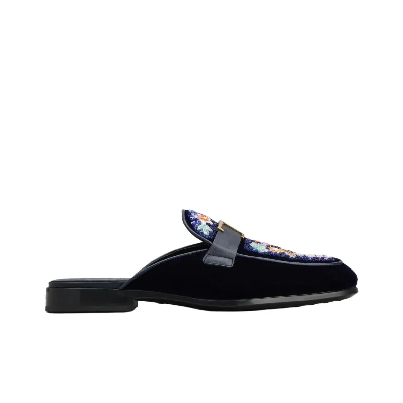 Rahul Mishra x TOD'S Timeless Wrap-toe Slippers Men's Blue-1