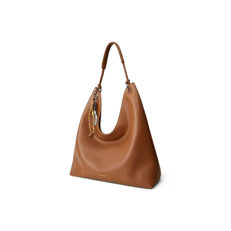 Teenmix Synthetic Leather Tote Bag, Shopping Bag, Crossbody Bag, Shoulder Bag Regular Women's Brown/Caramel/Black-9