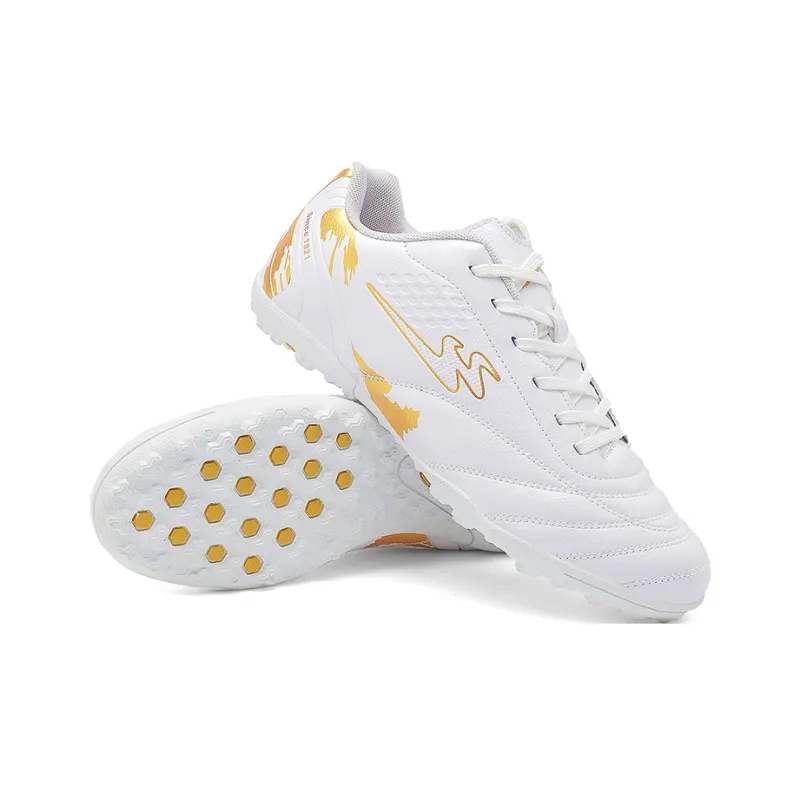 Binary TF Rubber Broken Studs Soccer Shoes Unisex White-5