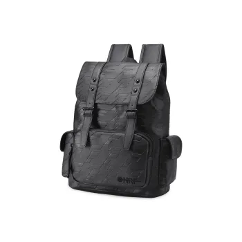 ONRF PVC Polyvinyl Chloride Backpack Laptop Bag Backpack Regular Unisex Black