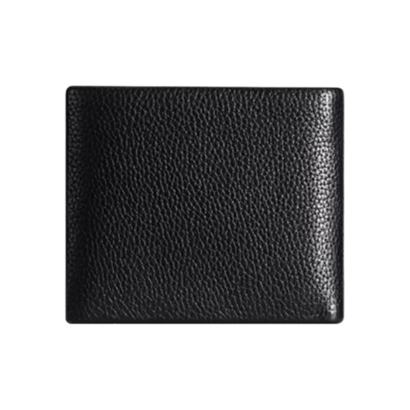 GOLDLION Cow Leather Wallet Men's Black-2