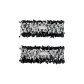 1 Pair Black (Square Oval Shell) 000246