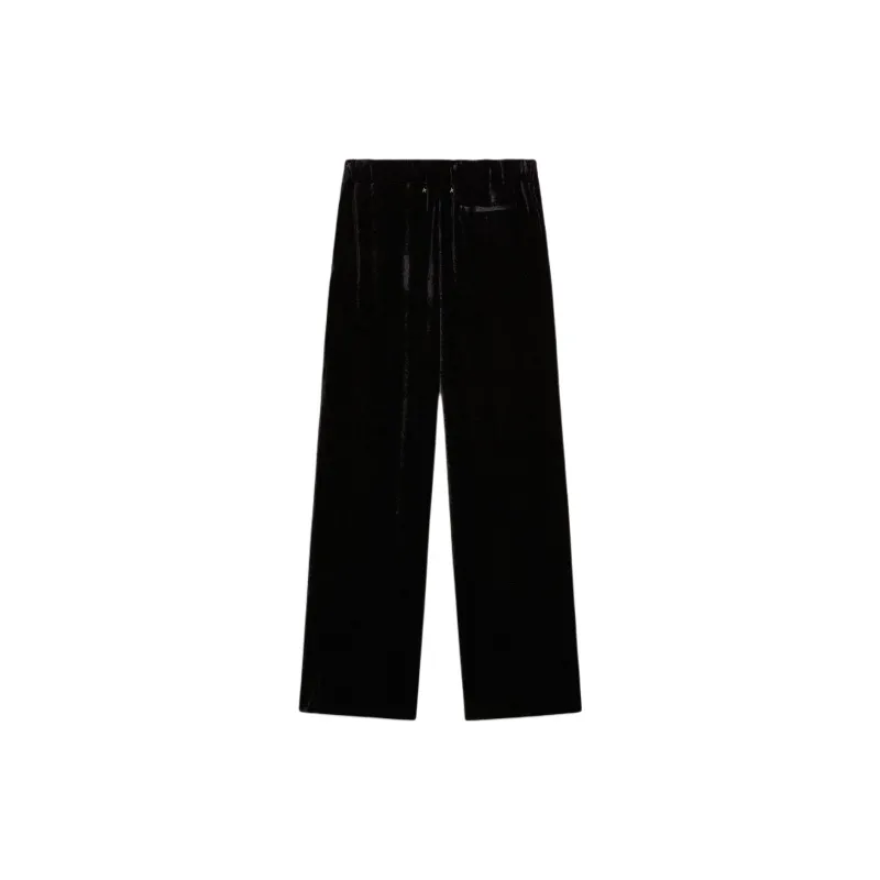 Golden Goose Straight Leg Velvet Trousers-1