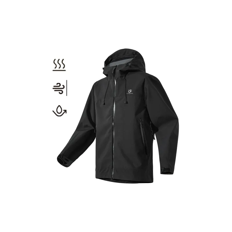 LIVINGTOWN Warm Breathable Water Resistant Windproof Windbreaker Jacket Unisex-1