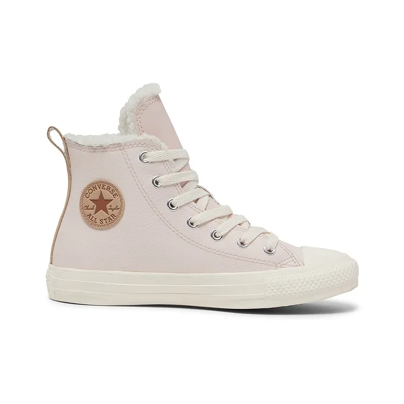 Converse Chuck Taylor All Star Slip-Resistant High-Top Kids' Skateboarding Shoes Pink Teenagers-1