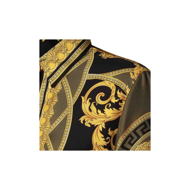 VERSACE Pattern Printed Long Sleeved Shirt-6
