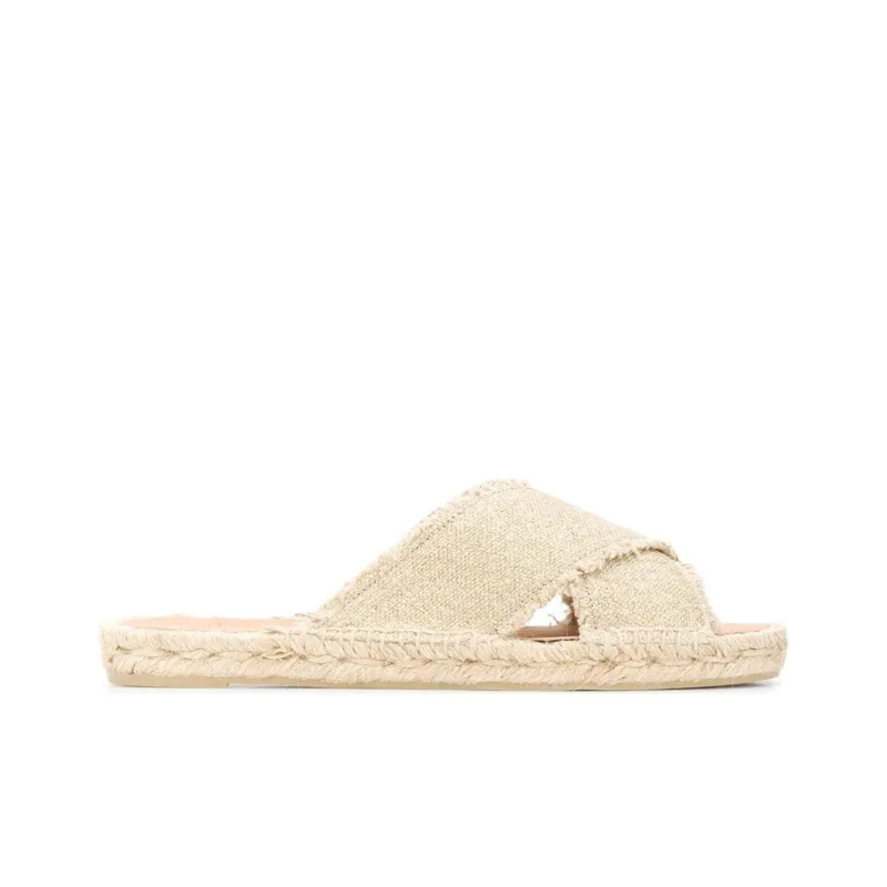 Castañer Palmera Slide Slippers Women's Beige-1