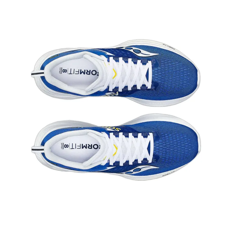 Saucony Anti Slip Wear Resistant Low Top Running Shoes Women's Blue White-3