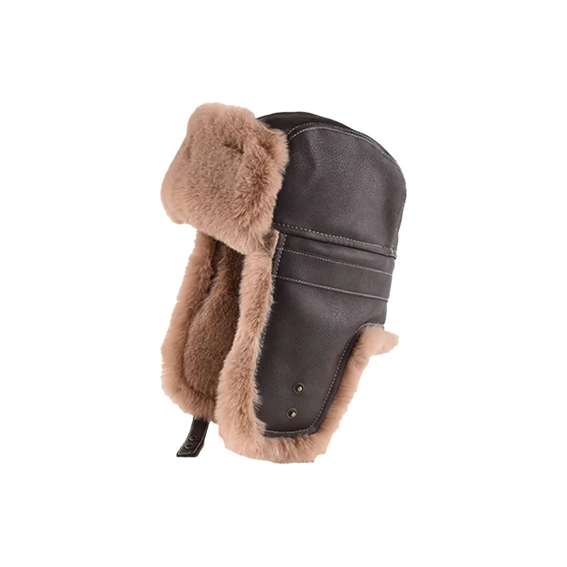 AAJF PU+Cotton Polyester Blend Blend Trapper Hats Unisex-6