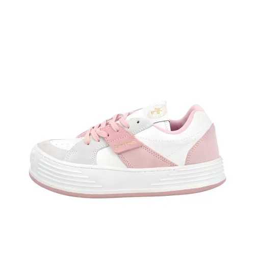 PALM ANGELS Low-Top Stylish Skateboarding Shoes Women's Pink White