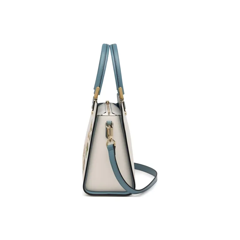 ZOOLER Cow Leather Shoulder Bag, Crossbody Bag, Handbag Tubas Women's Elegant White/Cream White/Imperial Red/Royal Blue-1