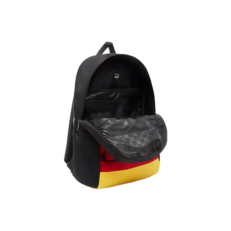 Vans Disney Collaboration Polyester Backpack Regular Unisex Black & Red & Yellow-4