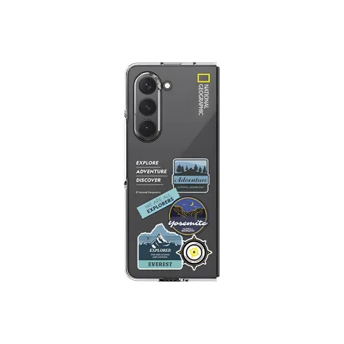 NATIONAL GEOGRAPHIC Made Of Polycarbonate Easy To Use And Durable Phone Cases For Galaxy Z Fold5 Minimalist