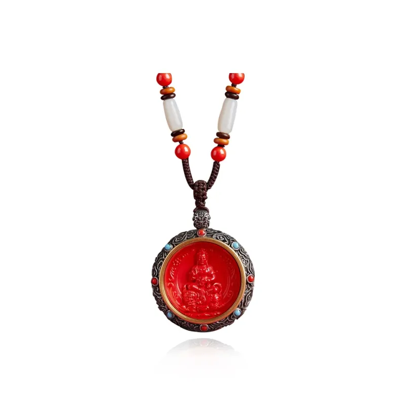 EADDA JEWELRY Cinnabar Necklaces Unisex-4
