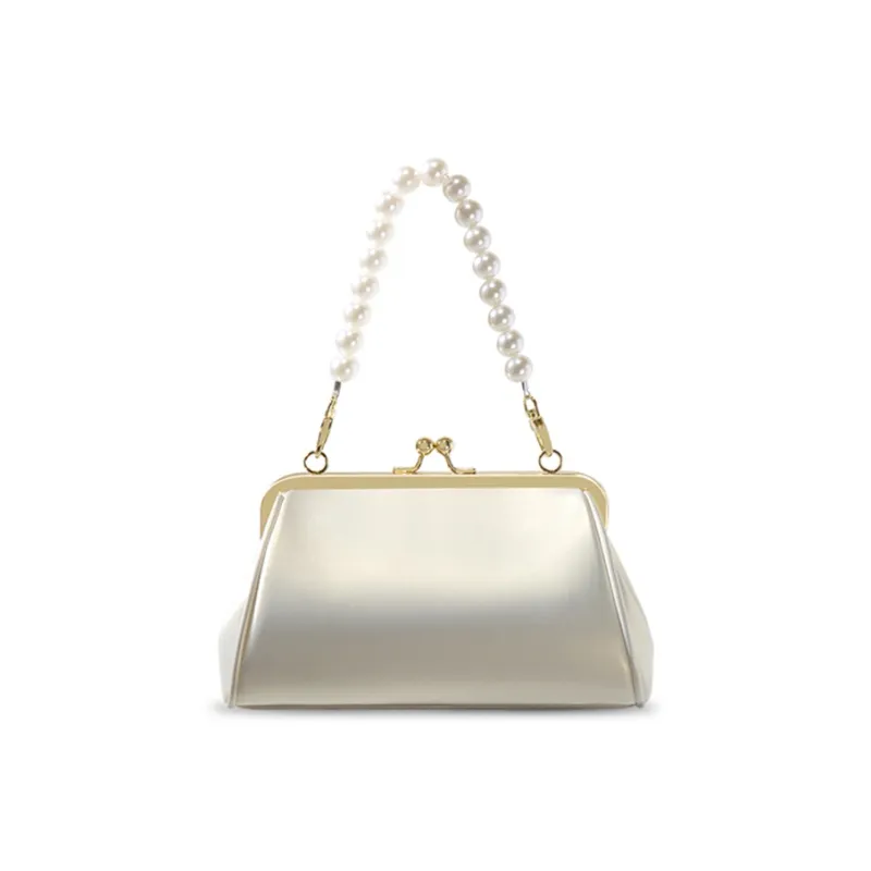 CLEVER& KETCH PU Handbag Regular Women's Pearl White-2