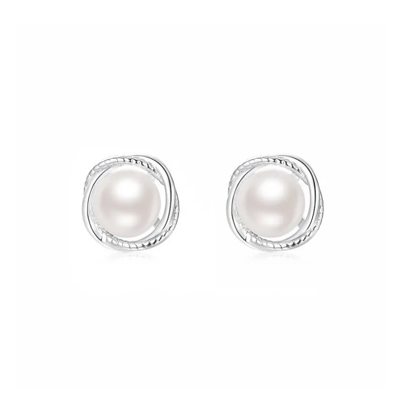 JOLLY NOTE Sterling Silver Stud Earrings Women's-0