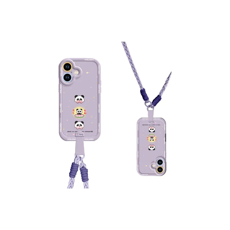 Sen Dog Silicone Material With Lanyard Backpack Style Phone Cases Compatible With Apple 16 Pro Max/Pro/Plus/15/14/13-14