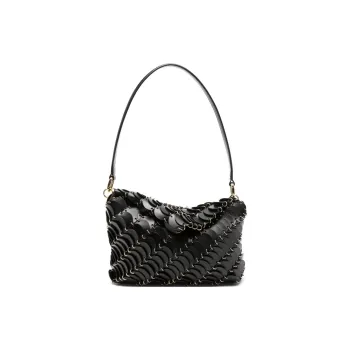 Paco Rabanne Calfskin Handbag Shoulder Bag Women's Black