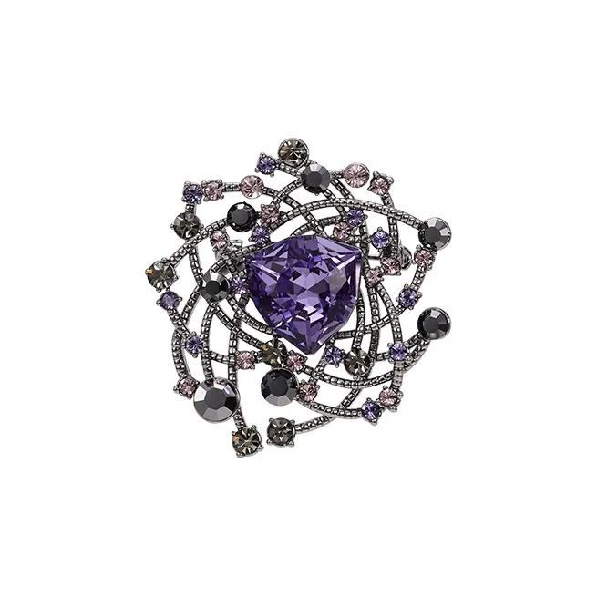 Eternelle Austrian Crystal Brooches Women's-3