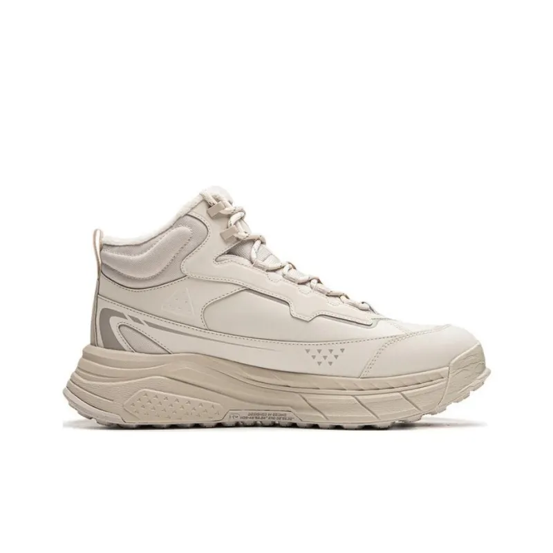 LiNing Star Journey 2 Anti Slip Wear Resistant Mid Top Casual Shoes Unisex Mica Gray-1