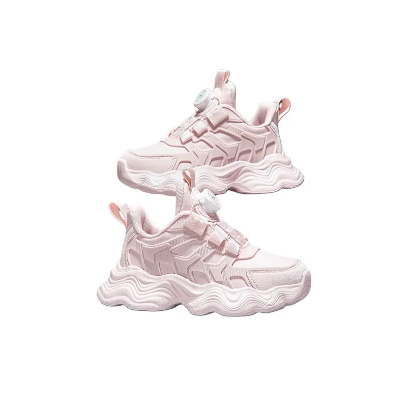 DEERWAY Wear Resistant Lightweight Cushioning Warm Low Top Kids Lifestyle Shoes Pink Kids'-1