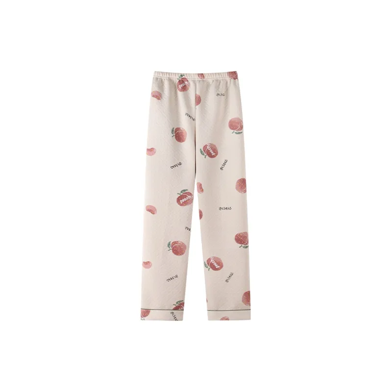 MIIOW Pajama Pants Women's Apricot-0