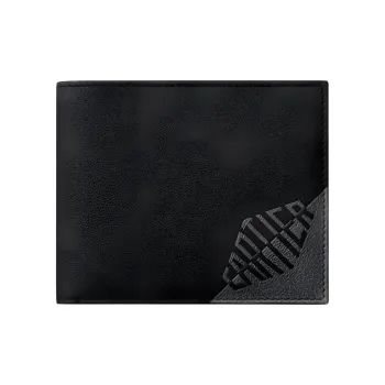 CARTIER Calfskin Wallet Unisex Black