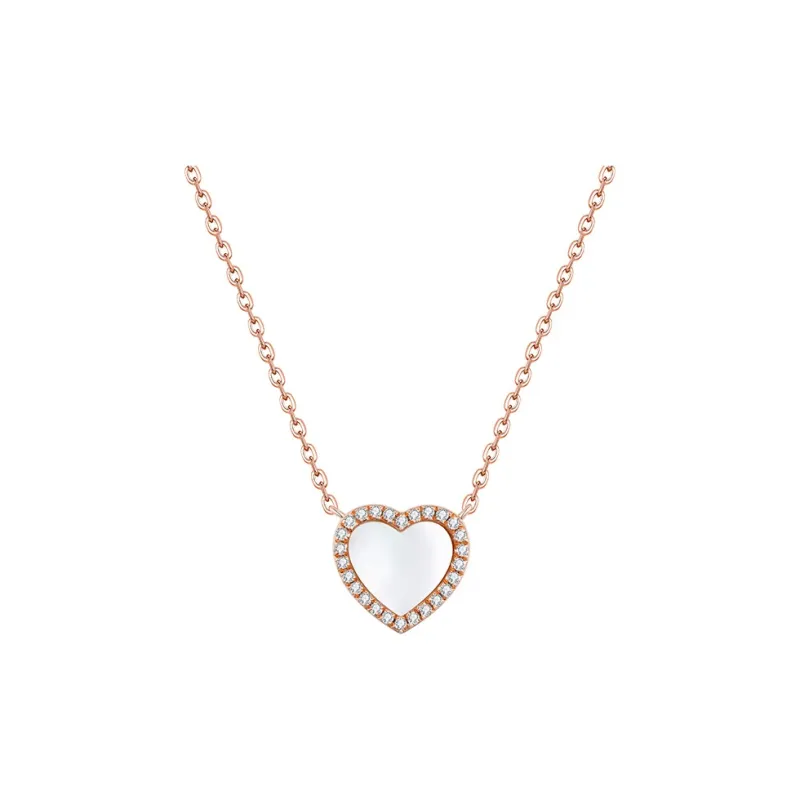 Heart To Heart 925 Sterling Silver Necklaces Women's-0