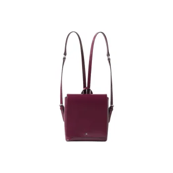 Vivienne Westwood Cow Leather Backpack Small Size Women's Purple