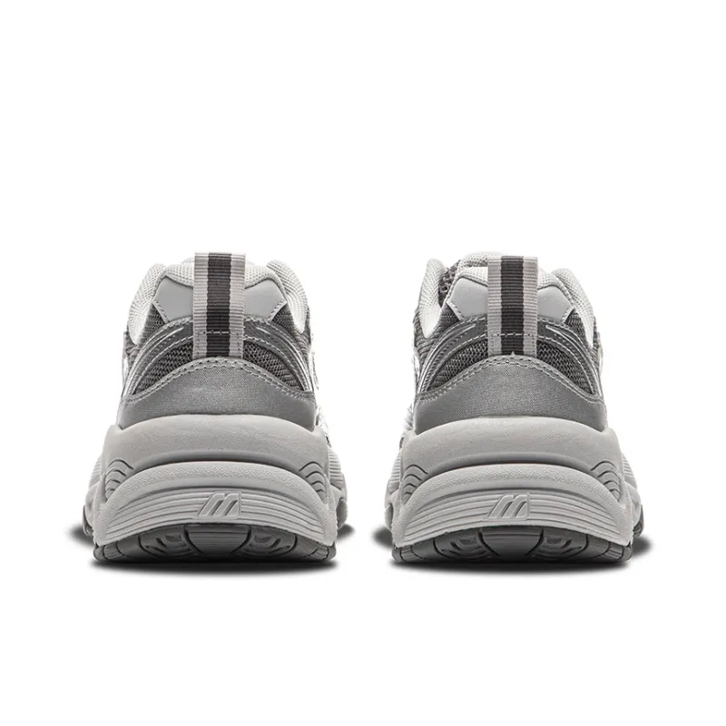 Mizuno TRAINER 2K Slip Resistant Breathable Low Top Running Shoes Unisex Silver Gray-4