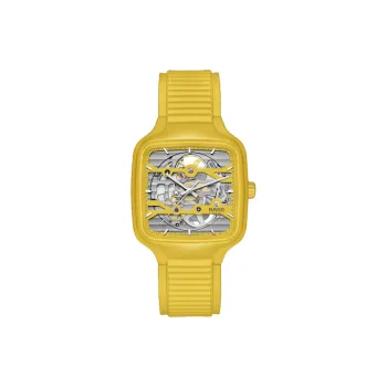 RADO Realme Collection Automatic Mechanical Movement Unisex Watch 38mm Cut Out Dial Ceramic Watch Case Rubber Strap