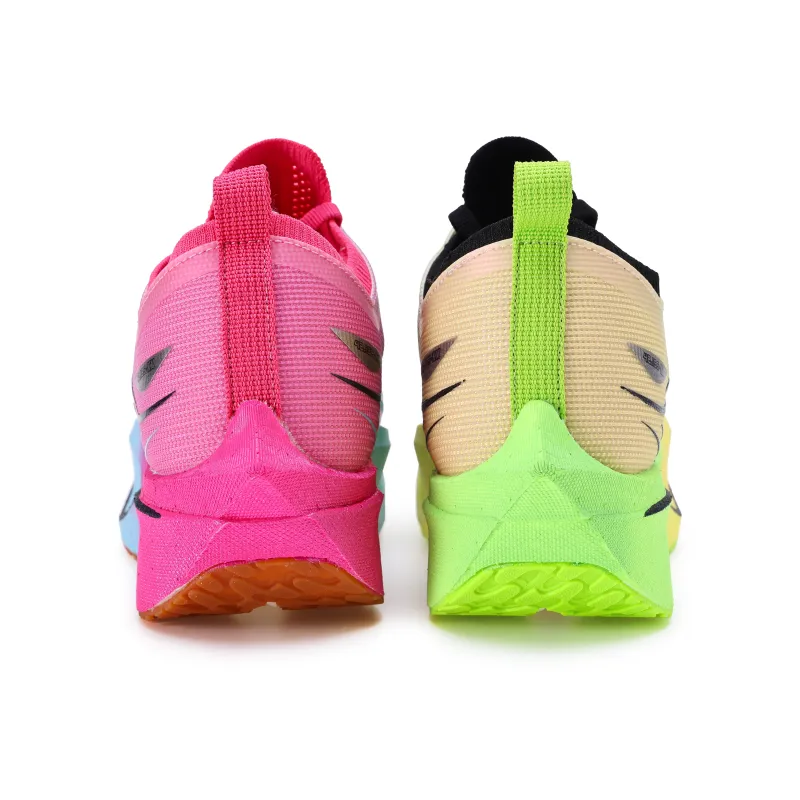 VR100 Running Shoes Unisex Low Top White/Yellow/Pink/Blue-3