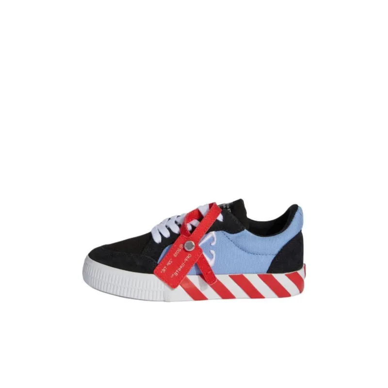 OFF WHITE Low Top Kids' Skateboarding Shoes Blue Kids'-0