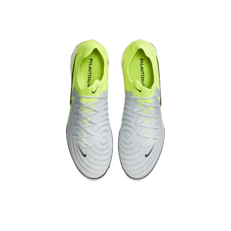 Nike Phantom GX 2 Pro Anti Slip Wear Resistant Soccer Shoes Unisex Yellow Gray-2