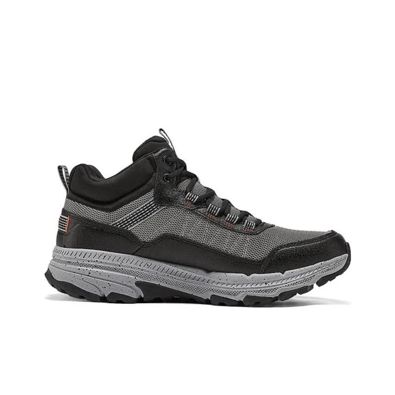 Skechers Go Run Trail Anti Slip Wear Resistant Mid Top Running Shoes Men's Gray-1