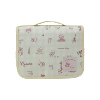 HAPINS Polyester Toiletry Bag Makeup Bag Unisex Camping Green/Camping Brown/Camping Beige