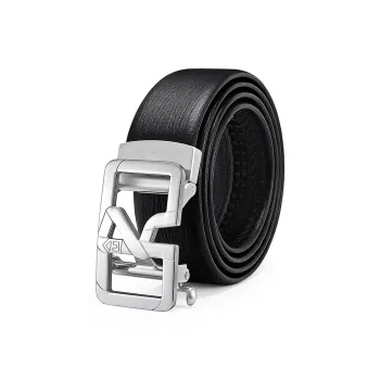 ROBERTA DI CAMERINO Top Grain Cow Leather Belts Men's Black 3.5cm
