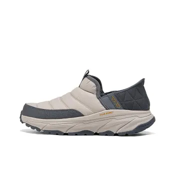 Skechers Slip Ins Anti Slip Wear Resistant Low Top Casual Shoes Men's Light Beige