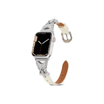 Vobafe Watch Band Apple Compatibility Genuine Leather Material