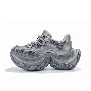 FERNANDA FRANKLIN Terrace Field Chunky Sneakers Women's Low Top Gray