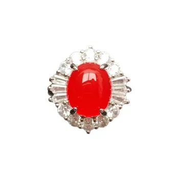Gifts Chalcedony Jade Rings Women's