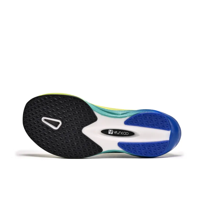 YUNCOO Cushioning, Slip Resistant, And Breathable Low Top Couple Running Shoes Unisex Sky Smile Green-5