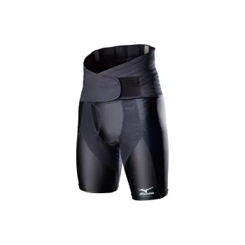 Mizuno Back Support Braces Golf Protective Black Nylon Elastane Men's