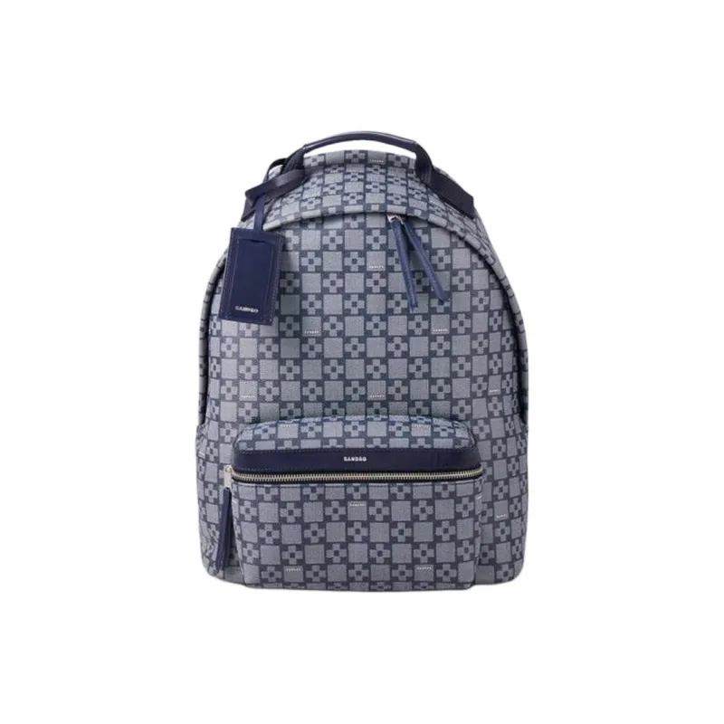 Sandro Artificial Leather Backpack Large Size Men's Blue-0