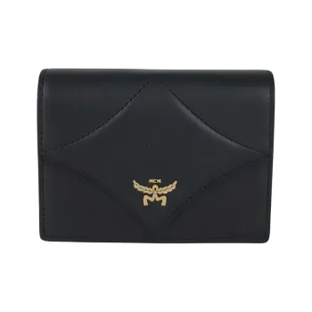 MCM Calfskin Wallet Mini Men's Black